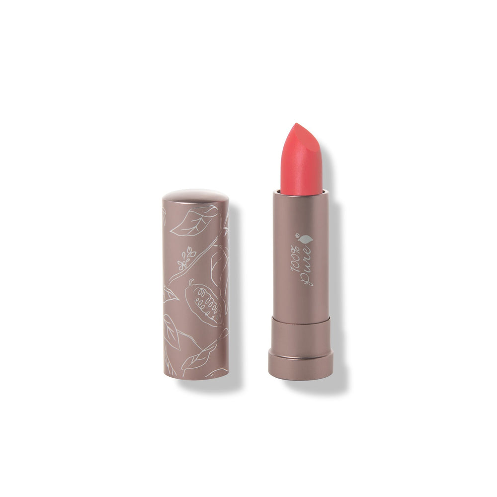 100% PURE Fruit Pigmented Cocoa Butter Matte Lipstick Strawberry Cactus