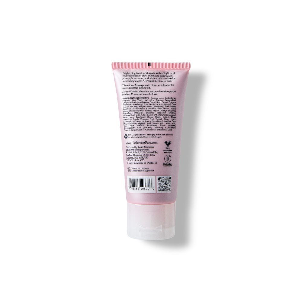 100% PURE Strawberry Brightening Scrub