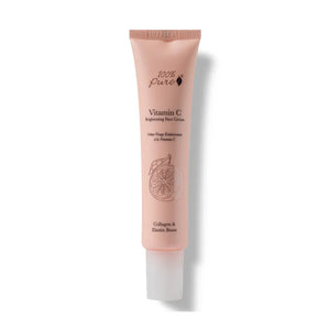 Pink tube of 100% Pure Vitamin C Brightening Face Cream on a white background