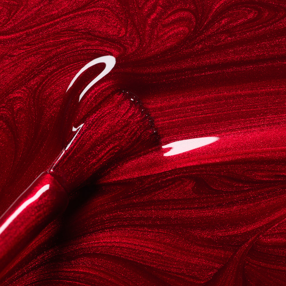 MANUCURIST Green Nail Polish Red Hibiscus