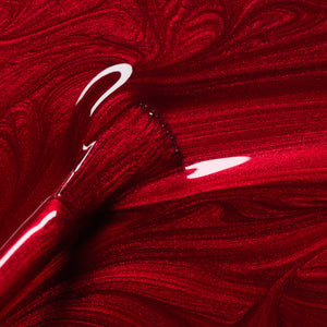 MANUCURIST Green Nail Polish Red Hibiscus