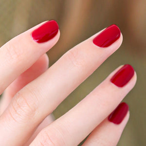 MANUCURIST Green Flash LED Nail Polish Red Cherry