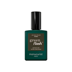 MANUCURIST Green Flash LED Nail Polish Khaki