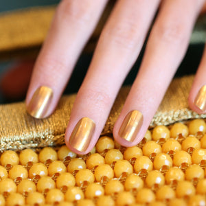 MANUCURIST Green Flash LED Nail Polish Gold Sand