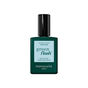 MANUCURIST Green Flash LED Nail Polish Light Blue