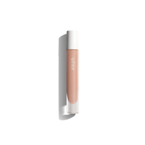Aleph Lucid Lip Gloss/Balm – clear, glossy, and ultra-nourishing lip balm in a sleek vial.