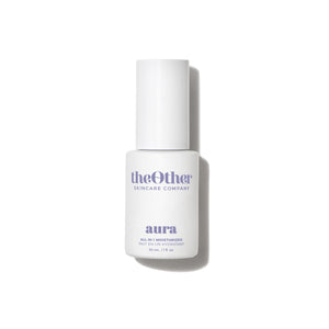 The Other Skincare Aura All-in-1 Moisturizer in a sleek bottle, featuring a nourishing formula for radiant, hydrated skin.