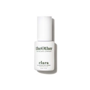 Clara Illuminating Vitamin C Serum – Brightening serum with Vitamin C, Niacinamide, and Turmeric for a radiant complexion.