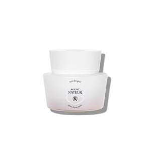 holi (bright) lactic acid resurfacing mask in its jar, a gentle exfoliating mask designed to refine texture and give skin a smoother, luminous appearance.