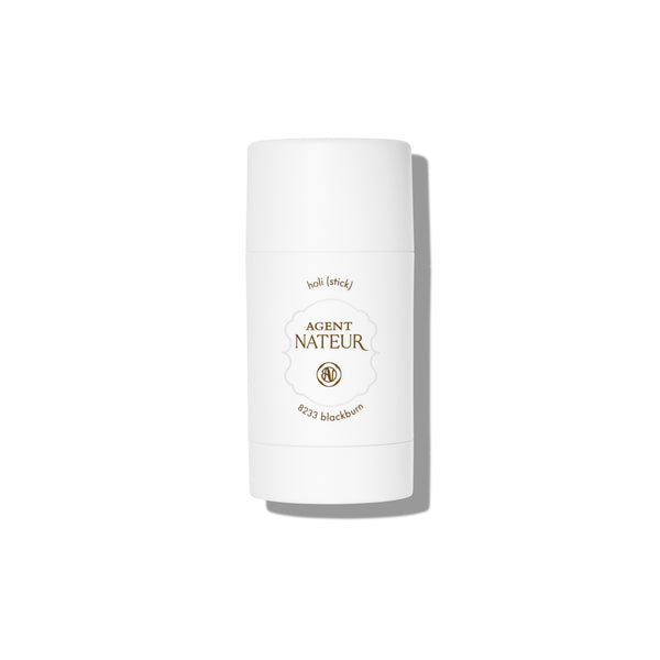 Agent Nateur holi (stick) 8233 Blackburn deodorant with a warm, woodsy, and unisex scent.