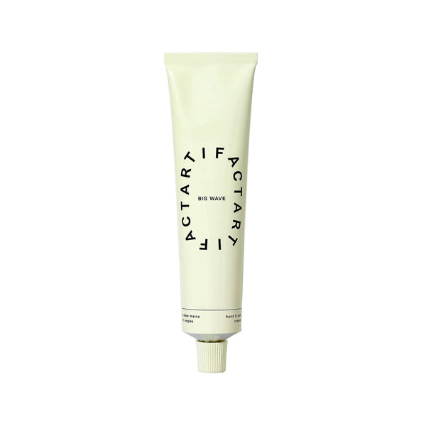 ARTIFACT Big Wave Hand & Nail Cream with rosemary, rosewood, and lime scent in recyclable aluminum tube