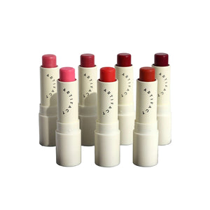 Artifact Soft Sail Blurring Tinted Lip Balm in sheer, buildable shades with nourishing Cupuaçu Butter, Avocado, and Squalane. ALWAYS SHOW