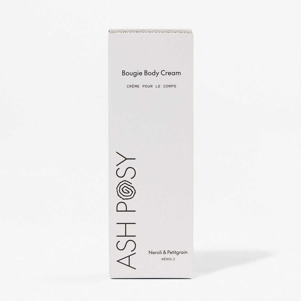 ASH POSY Bougie Body Cream Neroli and Petitgrain in a 100ml tube with rich cream texture