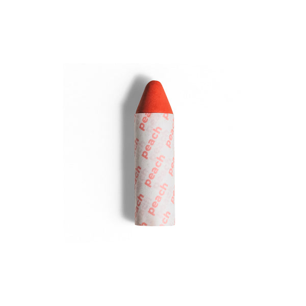 AXIOLOGY Vegan Multi-Use Balmie Crayon Peach, plastic-free matte makeup for eyes, lips, and cheeks.