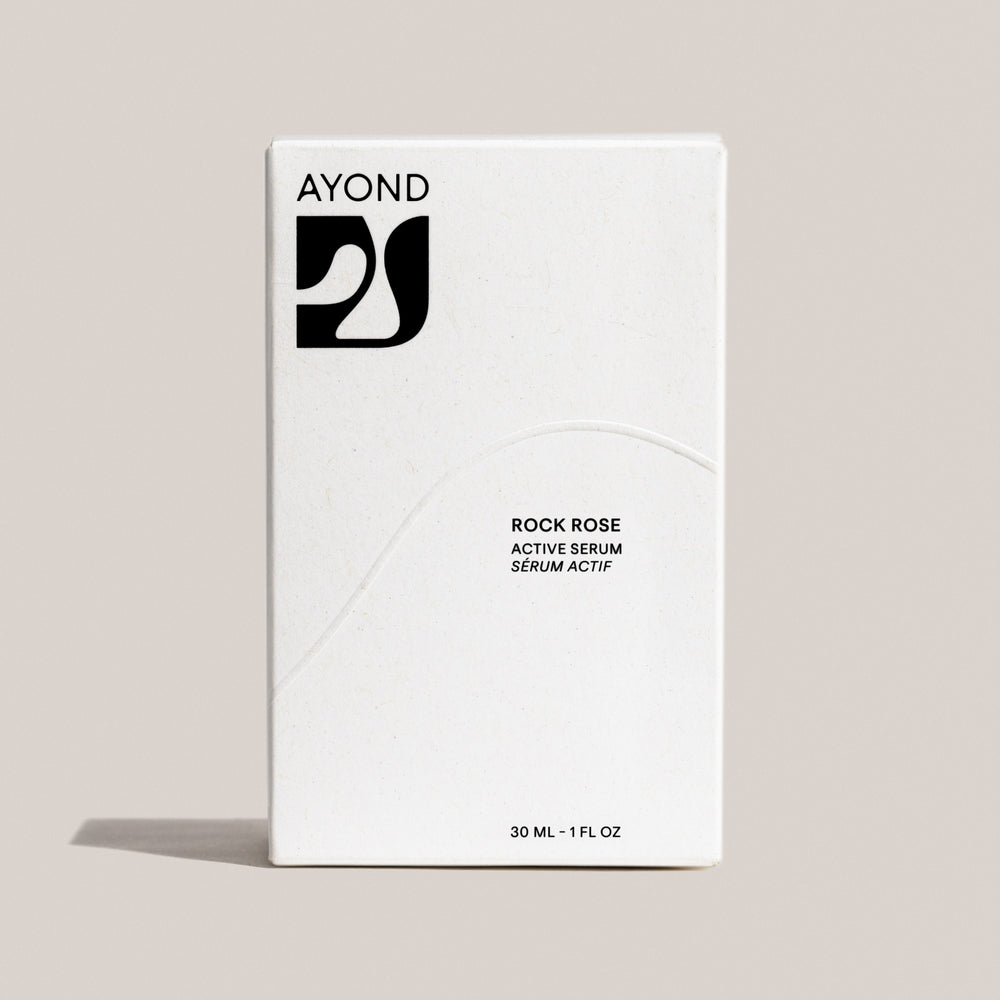 AYOND Rock Rose Active Serum – Nutrient-rich, oil-free rejuvenating serum with XERAFLORA™ Complex, niacinamide, wild indigo, and desert botanicals to hydrate, revitalize, and enhance skin's radiance.