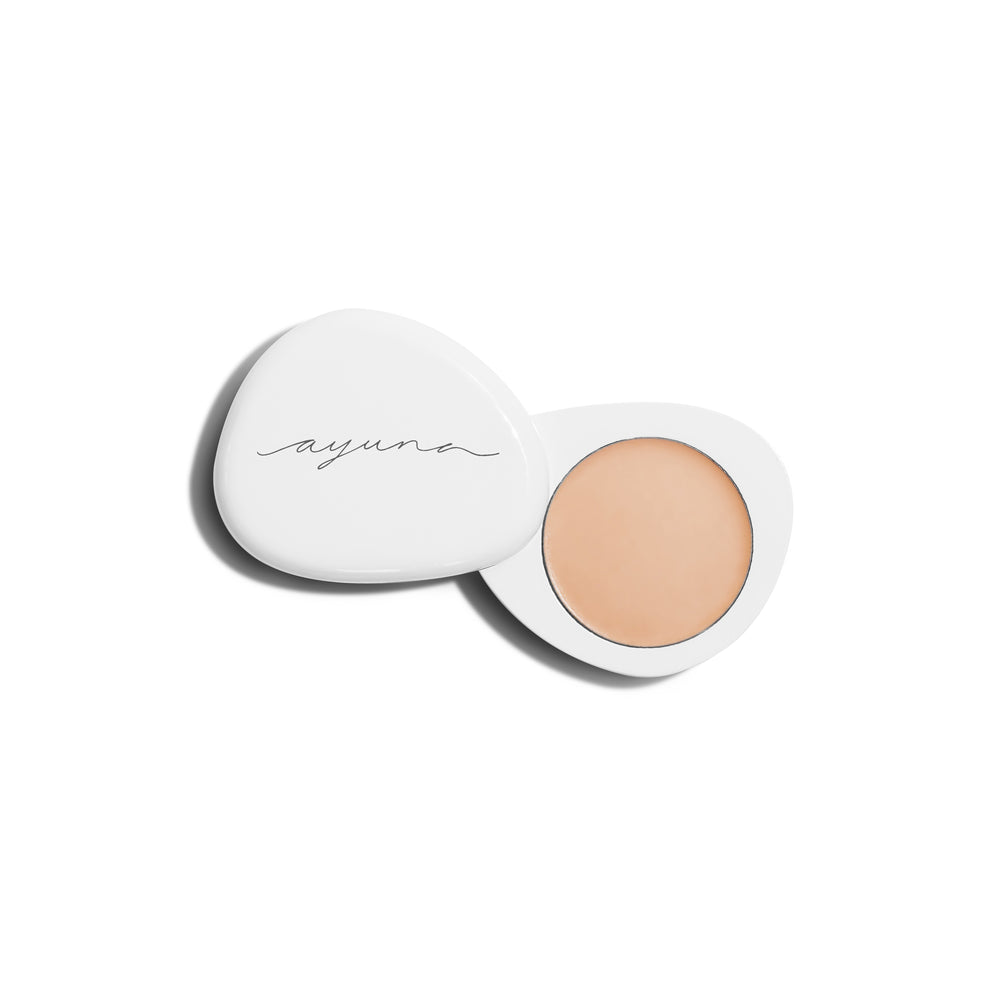 Ayuna Velo C compact powdered balm closed on white background
