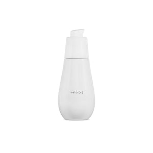yuna VELO [x] in glass white bottle with white pump on white background