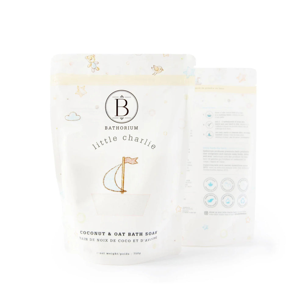 Bathorium Little Charlie bath soak with coconut and oat for babies and kids. 750g