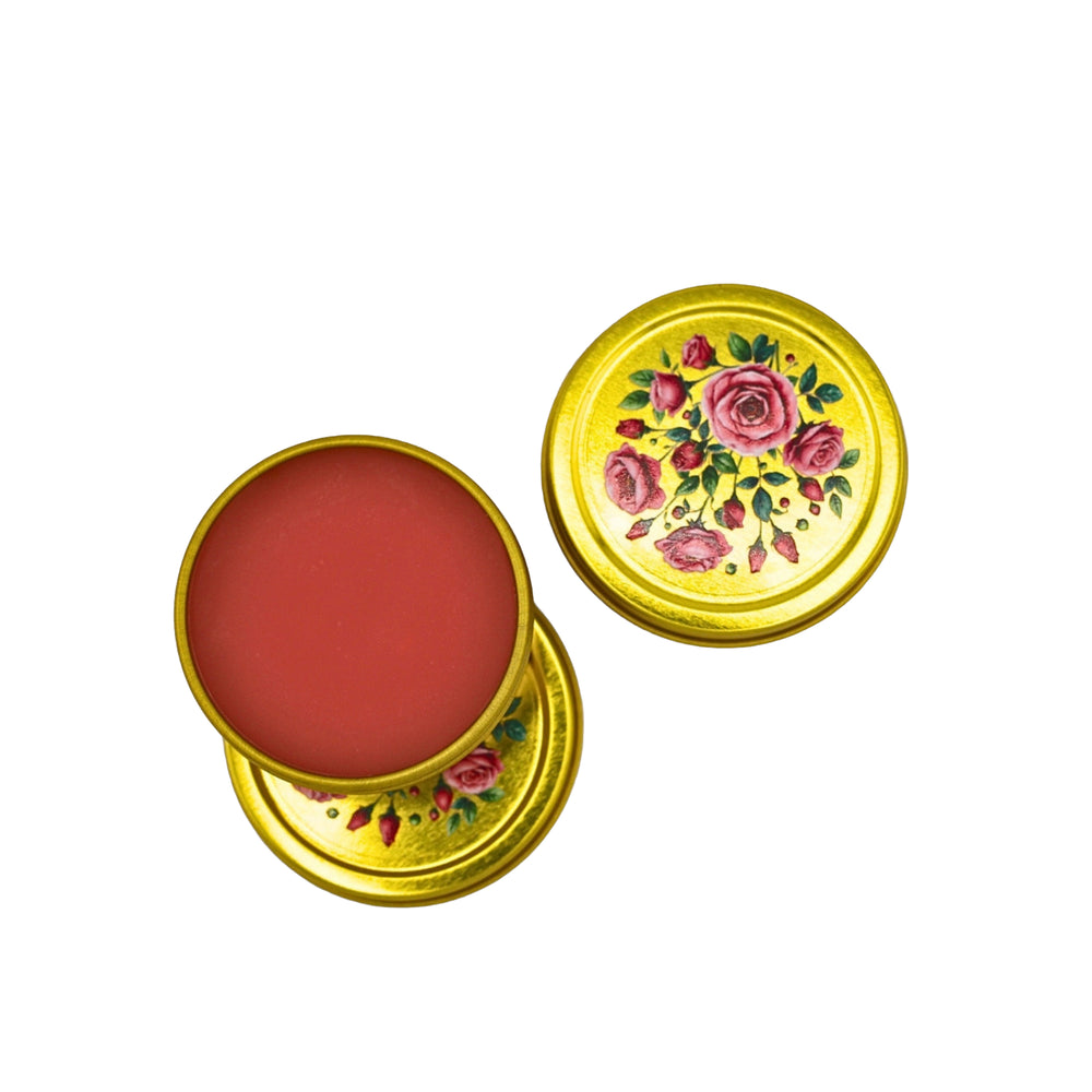 BLOOMING WILD BOTANICALS 100 Roses True Rose Balm in Gold Tin