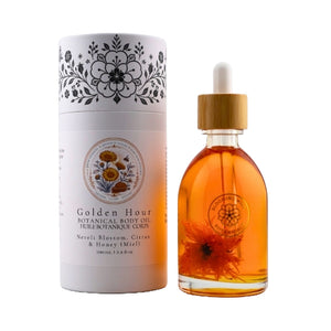 BLOOMING WILD BOTANICALS Golden Hour Botanical Body Oil Uplifting Citrus
