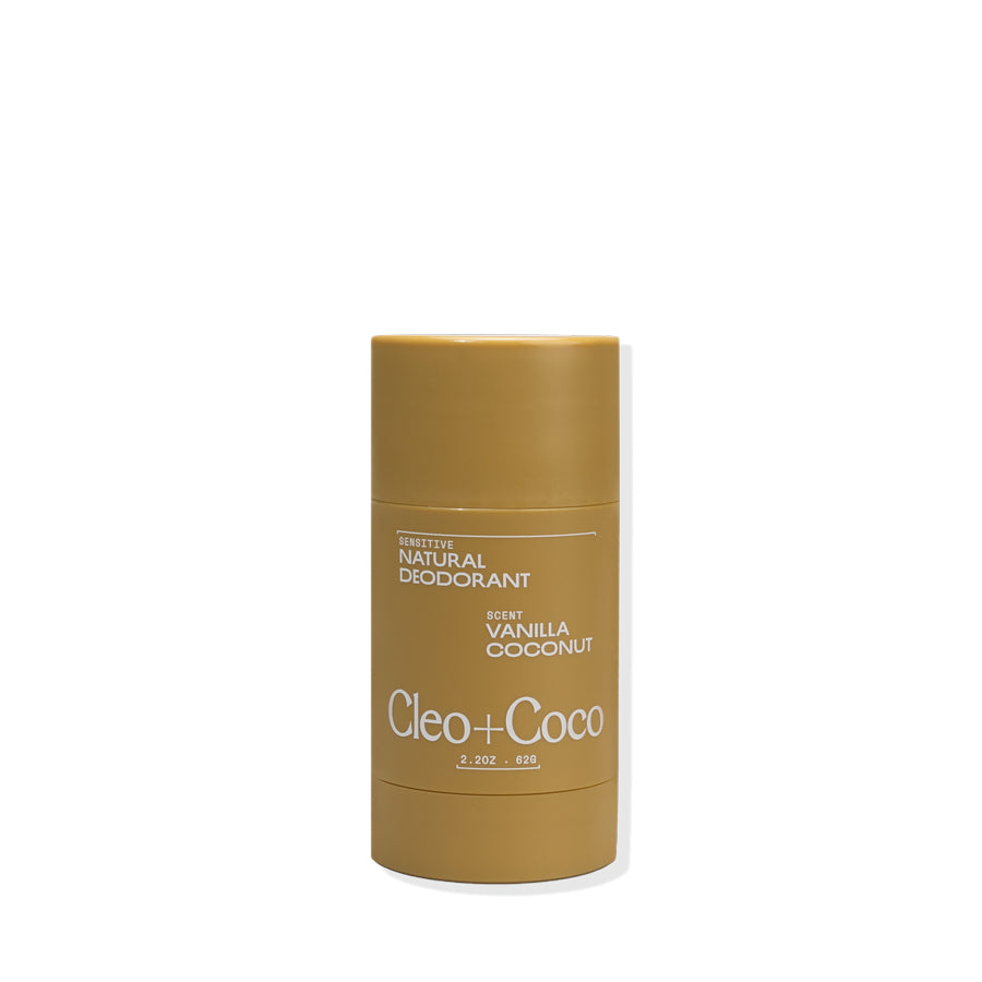 CLEO+COCO Sensitive Natural Deodorant Balm Vanilla Coconut