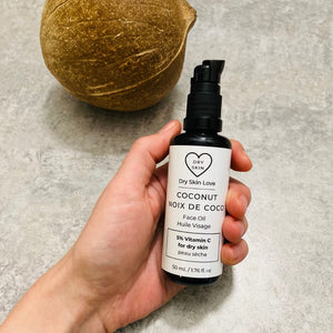 DRY SKIN LOVE Coconut 5% Vitamin C Face Oil for Sensitive Skin