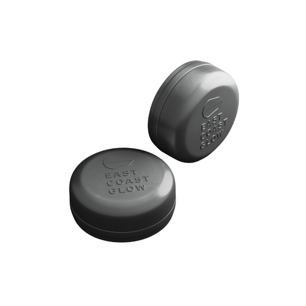 EAST COAST GLOW Solid Shampoo and Conditioner Travel Tin. Silver