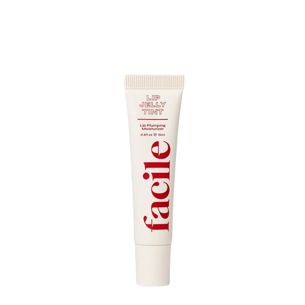 FACILE Rouge Lip Jelly Tint in tube with red text on it on white background