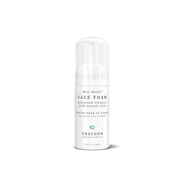 Graydon Skincare Face Foam - fragrance-free foaming cleanser with azelaic acid, bamboo extract, and natural BHA for combination skin.