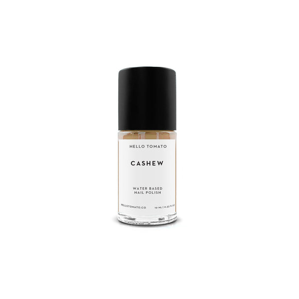 HELLO TOMATO Cashew nail polish, a creamy warm tone inspired by the delicious protein rich nut.