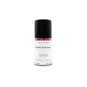 HELLO TOMATO Pink Radish nail polish, an ultra bright, almost neon, pink fuchsia.