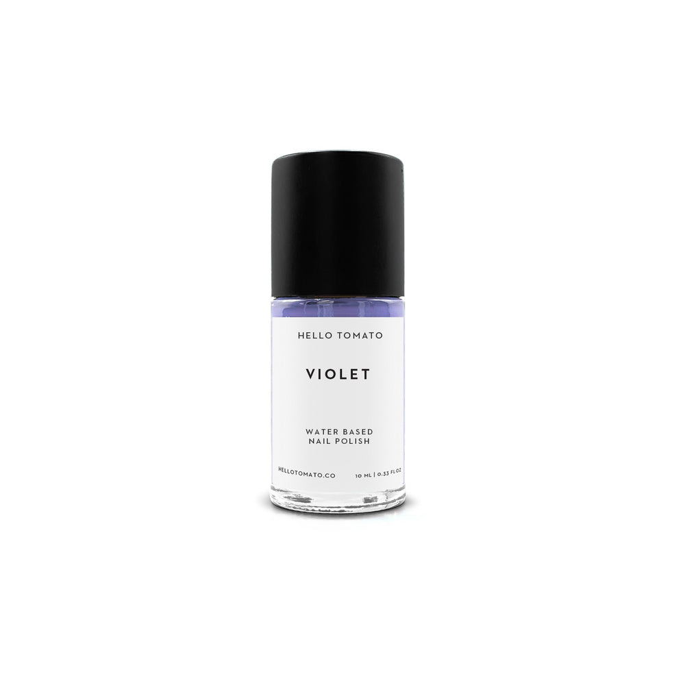 HELLO TOMATO Violet nail polish, a dusty fresh purple, inspired by these delicate and fragrant little beauties.