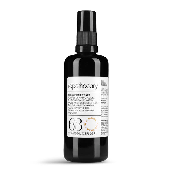 ILAPOTHECARY Silk Supreme Toner - alcohol-free, antioxidant-rich toner with horse chestnut, silk, and witch hazel.