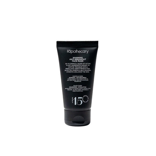 ILAPOTHECARY Warming Anti-Breakout Face Mask with black cumin, manuka, and magnolia bark.