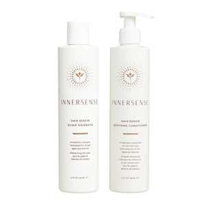 Innersense Hair Renew Scalp Balance Duo with Hairbath and Conditioner for balanced scalp and shiny hair