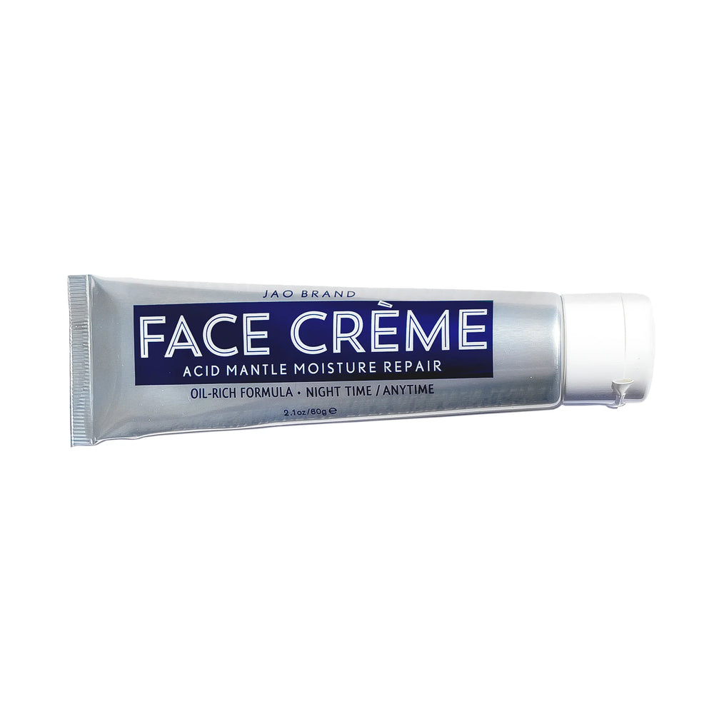 Tube of Face Crème on a white background