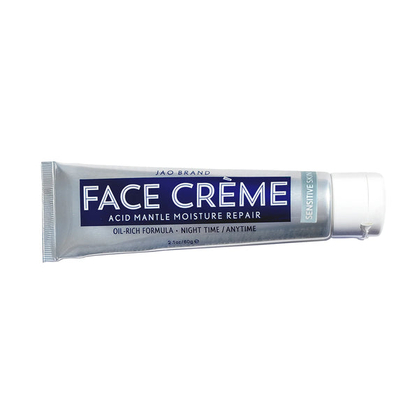 Tube of Face Creme on a white background