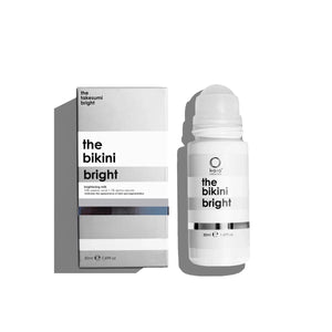  KAIA Naturals Bikini Bright Brightening Milk roll-on bottle, a natural solution for dark spots, redness, and ingrown hairs, suitable for sensitive areas. ALWAYS SHOW