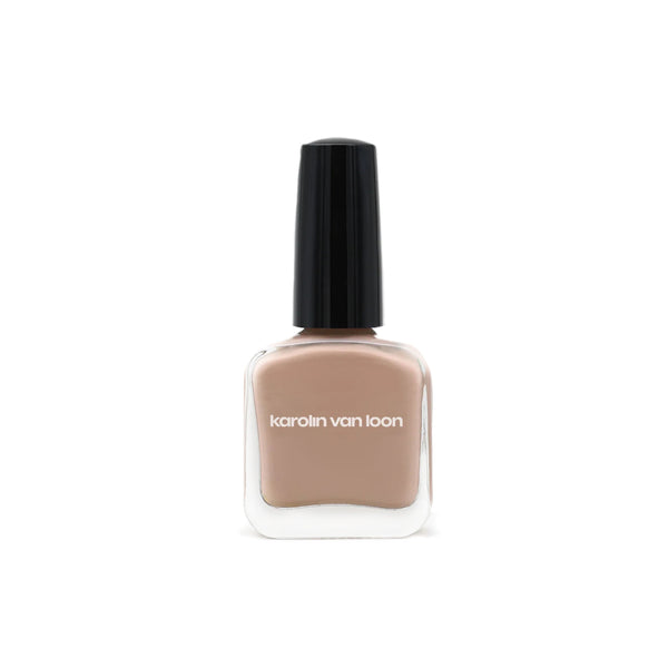 Karolin Van Loon 12 Pampas Beige – neutral sand-toned vegan nail polish, 12-free, cruelty-free, eco-friendly formula for smooth, long-lasting glossy manicure.