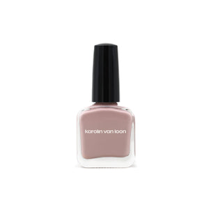 Karolin Van Loon 15 Mauve Léger – nude pink vegan nail polish, cruelty-free, 12-free, eco-friendly formula made in Belgium with long-lasting glossy finish.
