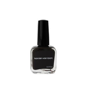Karolin Van Loon 54 Figue Marron vegan nail polish in deep brown with golden undertones, inspired by Mediterranean figs.