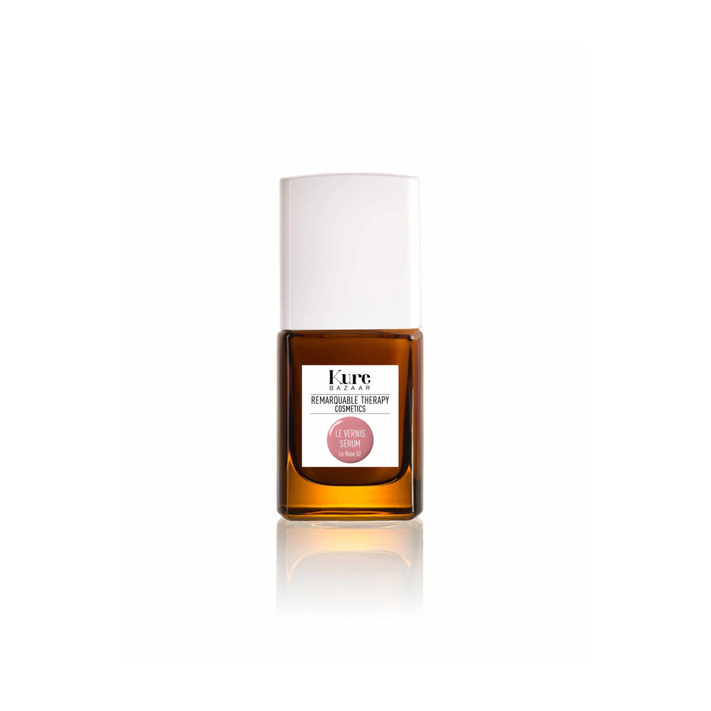 Kure Bazaar Rose Tinted Nail Serum - Le Rose 02 from the Rose Collection, offering a semi-sheer, elegant pink hue with high-performance care for nails.