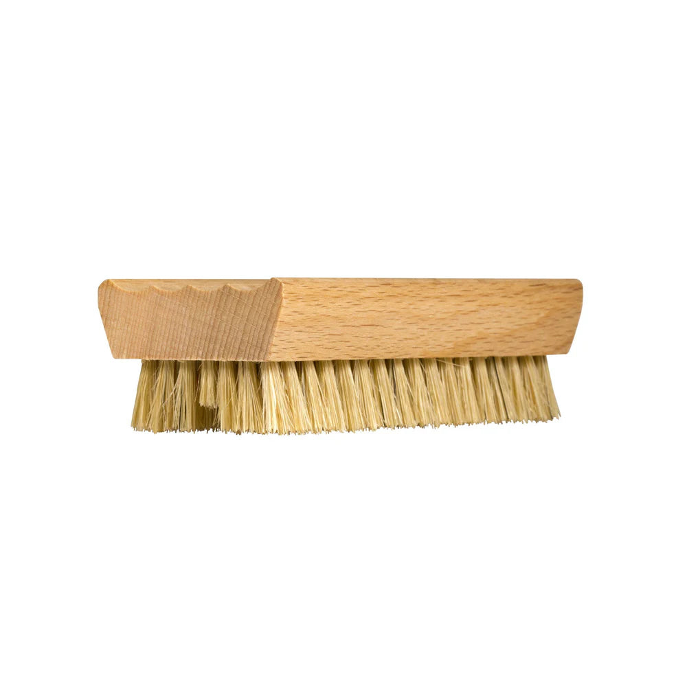 Living Libations Beechwood Nail Brush with natural bristles, handcrafted for durable and effective nail and hand care.