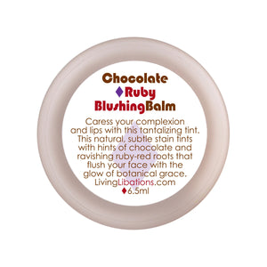LIVING LIBATIONS Chocolate Ruby Blushing Balm