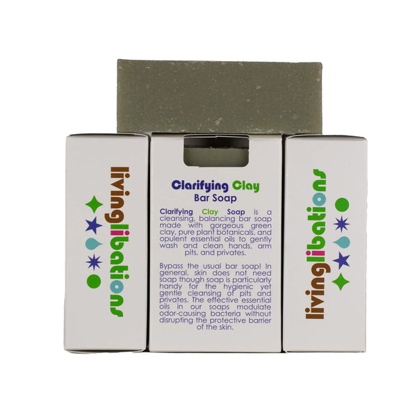 LIVING LIBATIONS Clarifying Clay Soap 120g