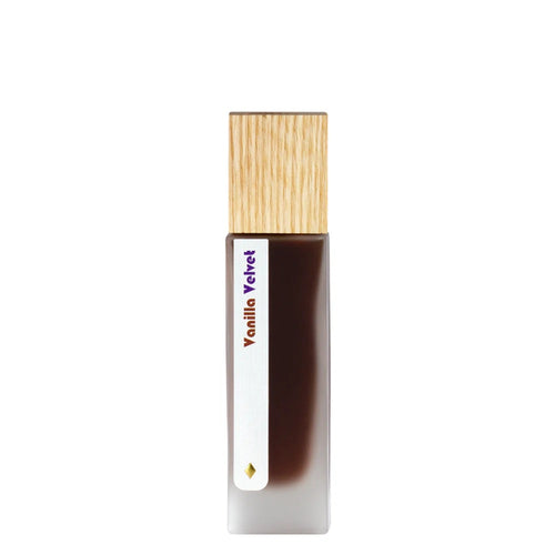 Living Libations Vanilla Velvet Chocolate Cologne with notes of cacao, vanilla, and citrus. 30ml