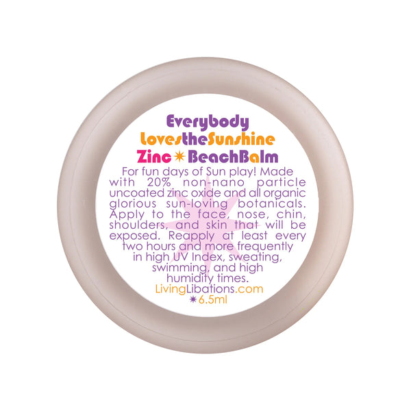 LIVING LIBATIONS Everybody Loves the Sunshine Zinc Beach Balm. 6.5ml