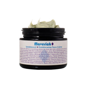 Living Libations Maverick Face Crème with nourishing botanicals and essential oils. 50ml