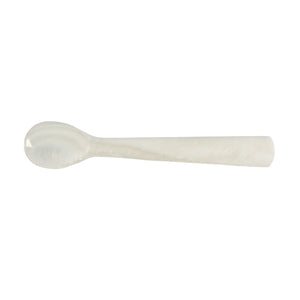 Living Libations Mother of Pearl Spoon Rounded for scooping balms and toothpaste.