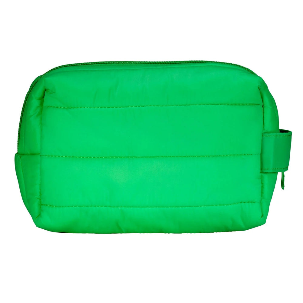 LIVING LIBATIONS Puffer Dopp Bag grass green